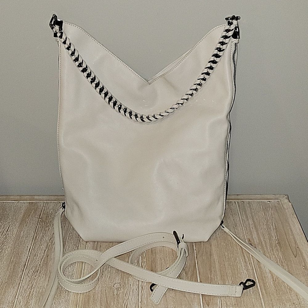 Laura Di Maggio convertible Bag Crossbody Shoulder  Off White Italian leather